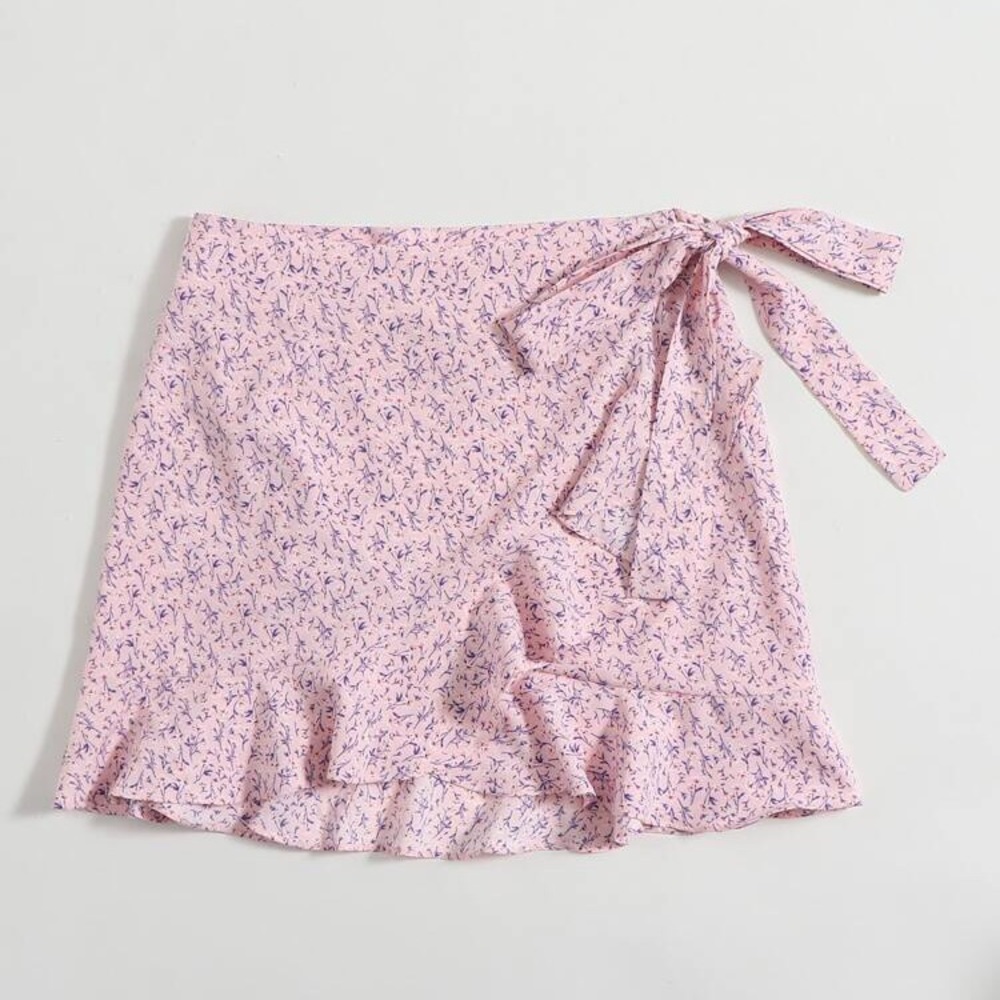 Mini wrap skirt